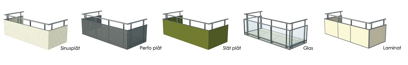skiss balkongräcke funktion